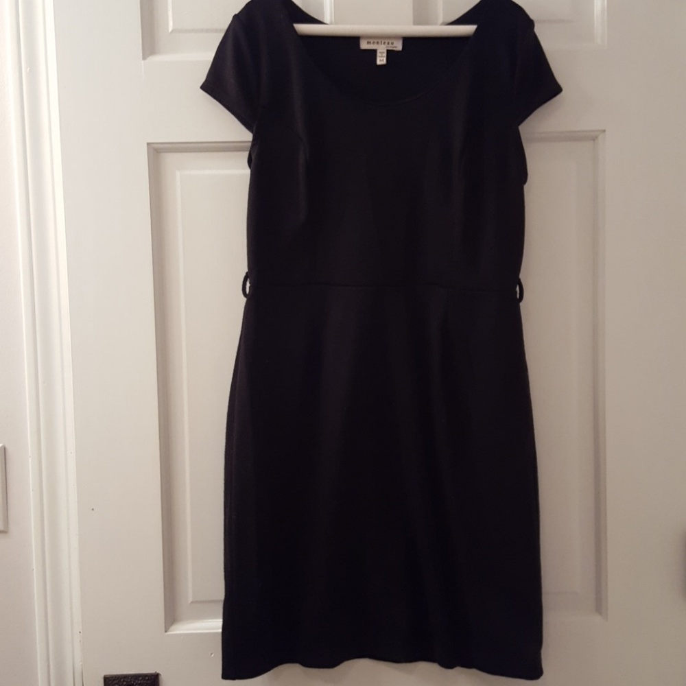Black casual short dress